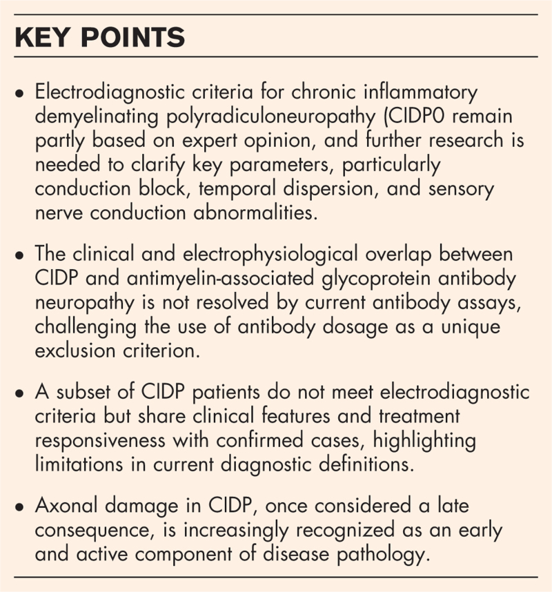Controversies in the diagnosis of chronic inflammatory demyelinating polyneuropathy.
