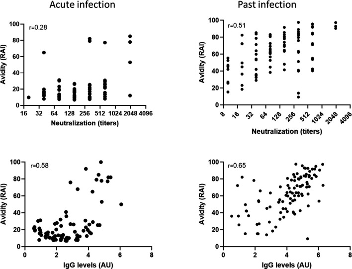 The diagnostic utility of Immunoglobulin G (IgG) avidity in distinguishing between past and acute infection of West Nile Virus (WNV).