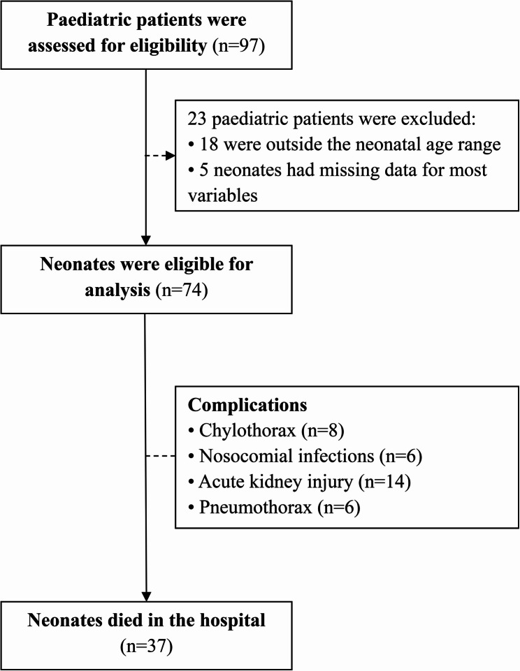 Clinical characteristics and outcomes of neonates with congenital diaphragmatic hernia at the Vietnam National Children's Hospital: a retrospective observational study.