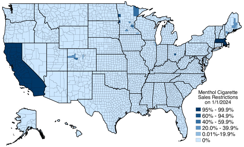 Tobacco product flavour policies in the USA.