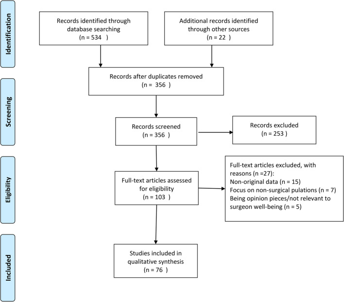 Surgeon well-being: a systematic review of stressors, mental health, and resilience.