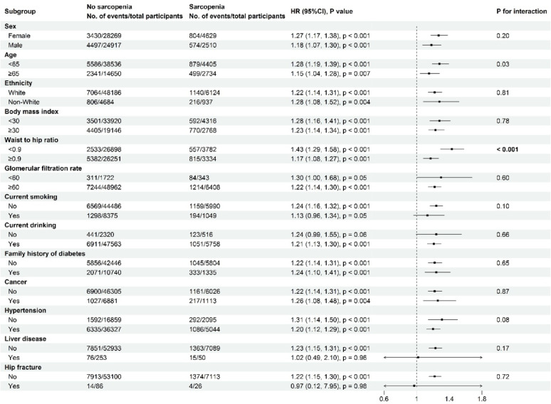 Relationship between sarcopenia and type 2 diabetes mellitus among adults with prediabetes: evidence from a prospective cohort study.