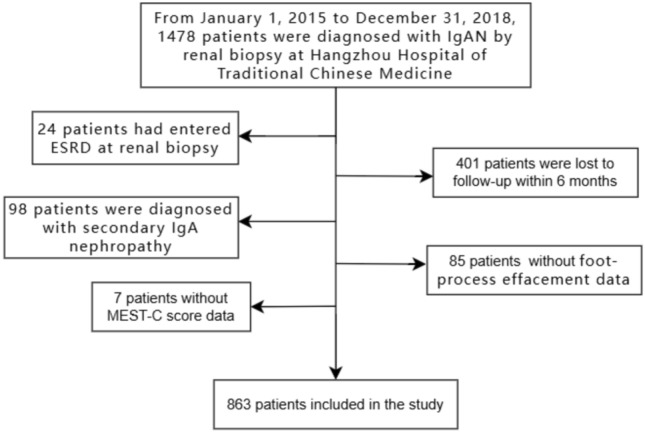 The importance of the degree of foot process effacement in evaluating the prognosis of IgA nephropathy.