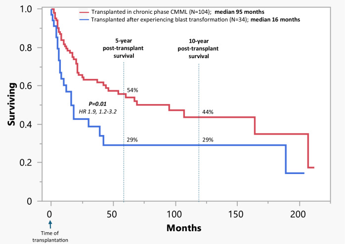 Allogeneic stem cell transplantation in chronic myelomonocytic leukemia: analysis of post-transplant survival and risk factors in 138 Mayo Clinic patients.