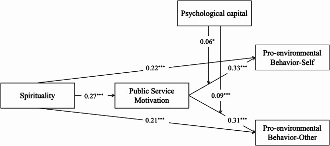 The role of combined psychological resources in shaping pro-environmental behavior and its spillover effects among Chinese civil servants.