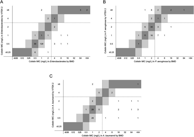 Evaluation of the VITEK 2 AST-N439 card for susceptibility testing of novel β-lactam/β-lactamase inhibitor combinations and colistin in carbapenem-non-susceptible gram-negative bacilli.