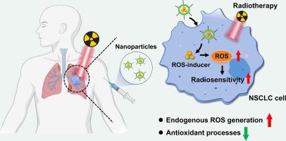 Enhancing the sensitivity of radiotherapy in non-small cell lung cancer through nanotechnology-mediated reactive oxygen species generation