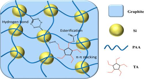 Directional Anchoring Cross-Linked Binder for High-Performance Silicon–Carbon Anodes in Li-Ion Batteries