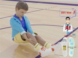 Highly Reliable Shear Sensitive Triboelectric Smart Textile for Intelligent Gait Analysis Toward Early Detection and Offloading Rehabilitation of Diabetic Foot Ulcers