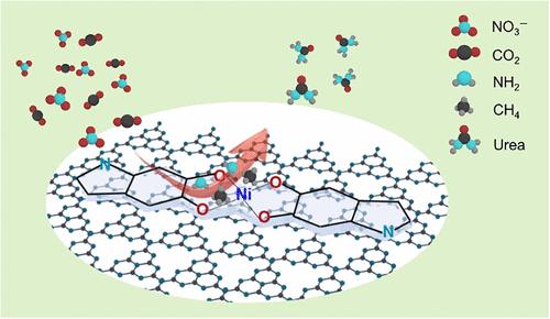 Molecularly Engineered Ni–O–C Interfacial Sites on g-C3N4 for Efficient Electrocatalytic Urea Synthesis from CO2 and Nitrate