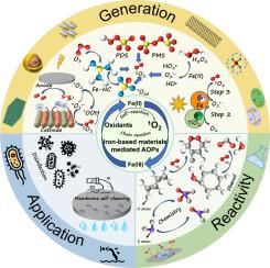 Singlet oxygen (1O2) generation mediated by iron-based materials: Mechanisms, activation pathways and applications in wastewater treatment