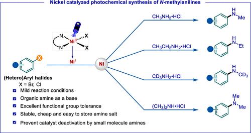Photochemical Ni-Catalyzed Selective Mono-N-Arylation