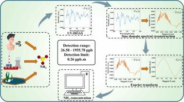 Sine domain spectral transformation combined with Fourier transform: a UV-DOAS-based optical sensor-system for sub-ppb NH3 detection considering interference components