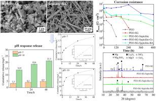 Self-healing coatings on Mg-Li alloy using pH-responsive sepiolite microcontainer loaded with corrosion inhibitors