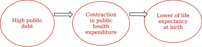 Does public indebtedness matter in the effect of public health expenditure on human longevity in Sub-Saharan Africa countries? Evidence from dynamic panel threshold regression.