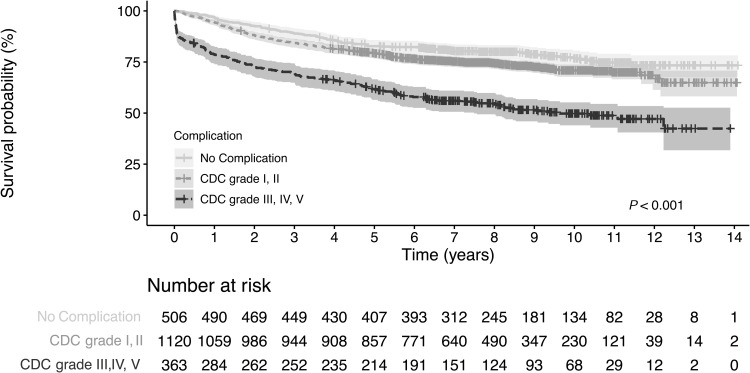 Reduced Long-Term Survival After Postoperative Complications in Major Gastrointestinal Surgery.