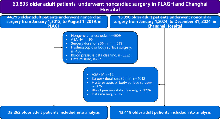 Intraoperative Hypotension and Major Adverse Cardiac Events Among Older Adult Patients Undergoing Noncardiac Surgery: Retrospective Cohort Study.