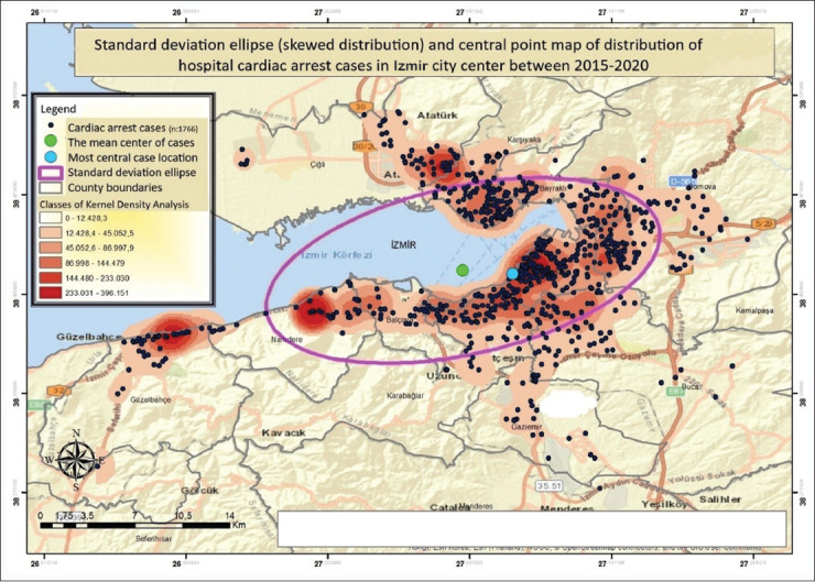 A cross-sectional analysis of out-of-hospital cardiac arrests in a metropolitan area to determine optimal automated external defibrillator placement.