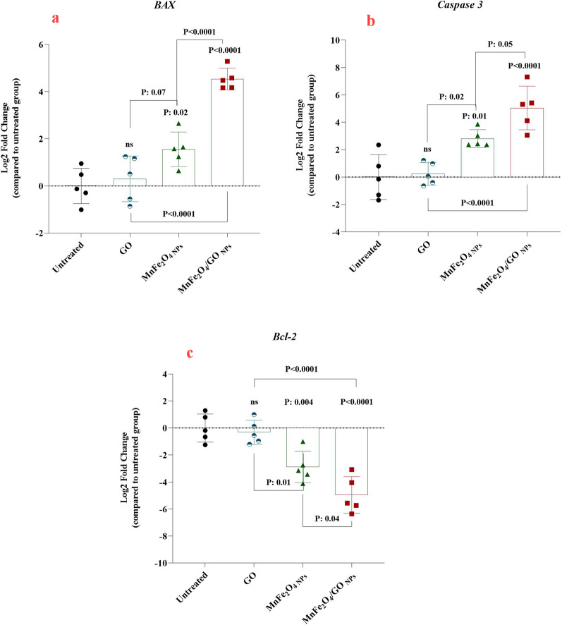 Green-synthesized MnFe₂O₄/GO nanocomposites: structural characterization, cytotoxicity, and potential for targeted cervical cancer therapy.
