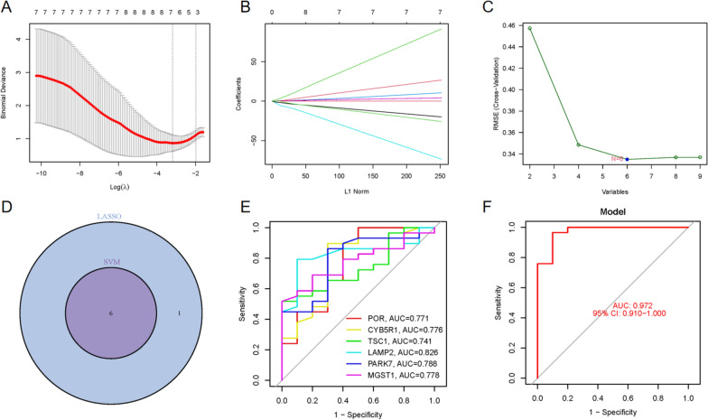 Identification and validation of feature genes of acute myocardial infarction based on ferroptosis-related genes.
