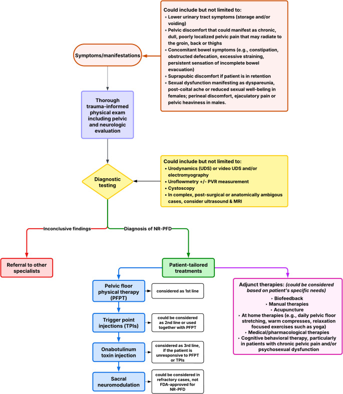 Urologic Manifestations of Nonrelaxing Pelvic Floor Dysfunction: Insights on Clinical Workup and Management.