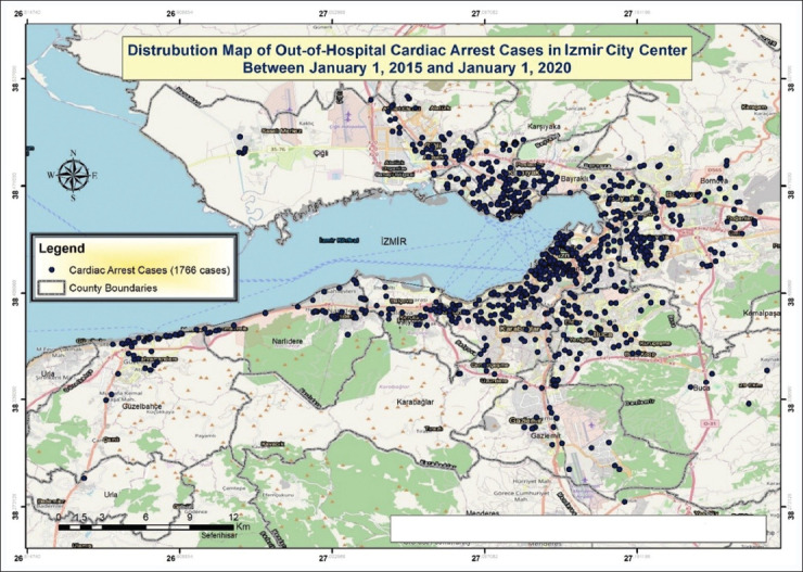 A cross-sectional analysis of out-of-hospital cardiac arrests in a metropolitan area to determine optimal automated external defibrillator placement.