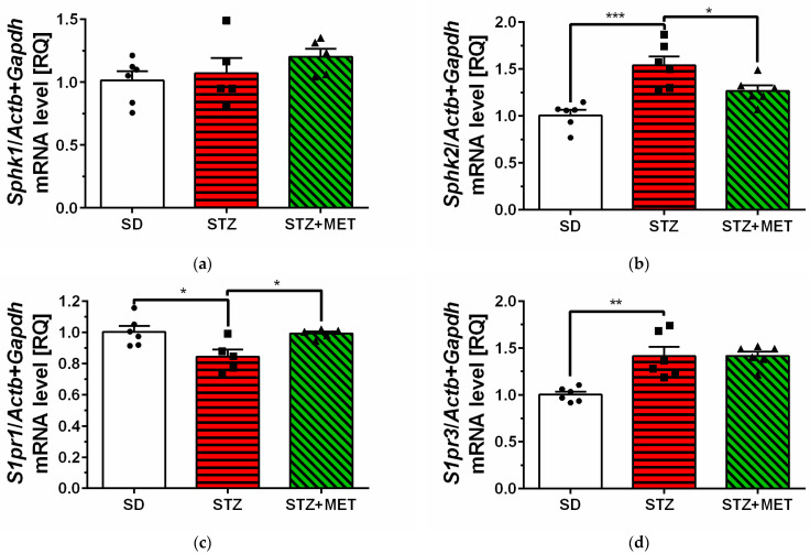 Metformin Induces Changes in Sphingosine-1-Phosphate-Related Signaling in Diabetic Mice Brain.