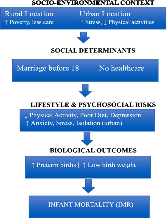 Associations among parental mental health, lifestyle factors and infant mortality in rural and urban mothers.