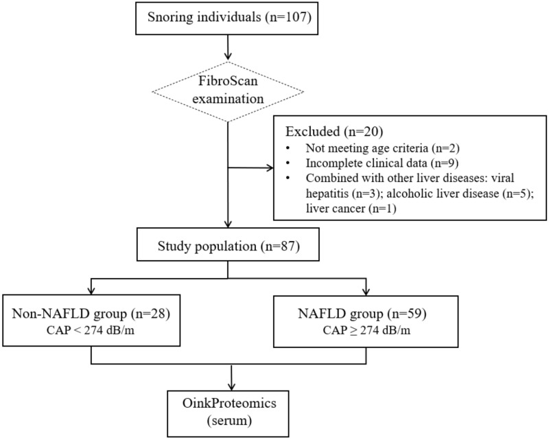 Proteome Profiling Identifies CDH2 as a Potential Screening Marker for NAFLD and Liver Fibrosis in the Snoring Population.