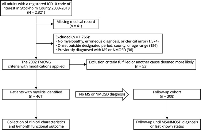 Incidence, Etiology, and Long-Term Outcome of Acute Myelitis in Stockholm County, Sweden: A Population-Based Study.