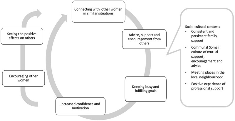 'At the heart of the community' - a Somali woman's experience of 'alignment' of support to escape social isolation in pregnancy and early motherhood.