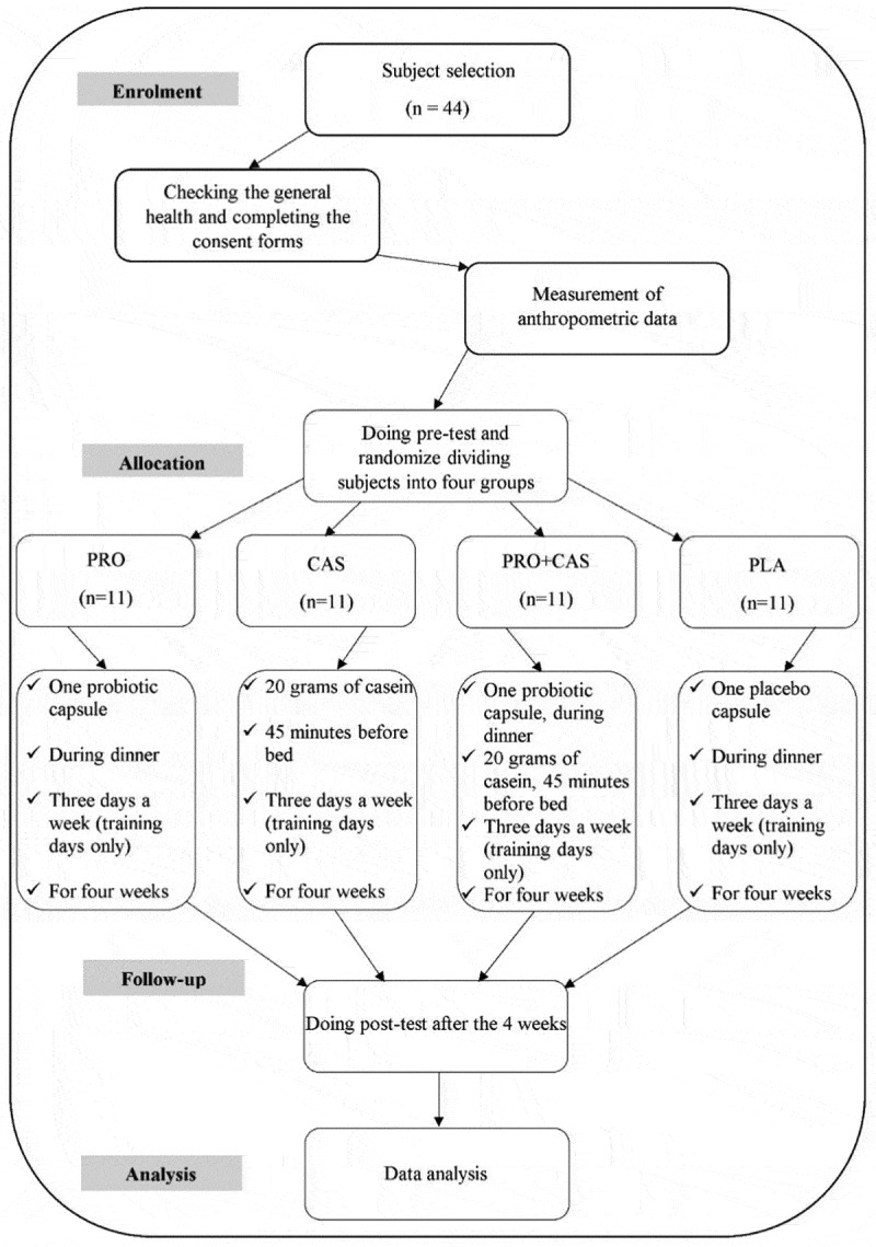 Pre-sleep casein ingestion with probiotic strains improves anaerobic power and lower-body-specific strength and power performance in soccer players.