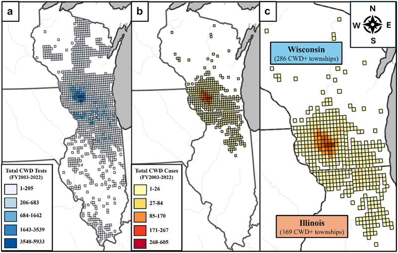Impact of low testing numbers on chronic wasting disease apparent prevalence.