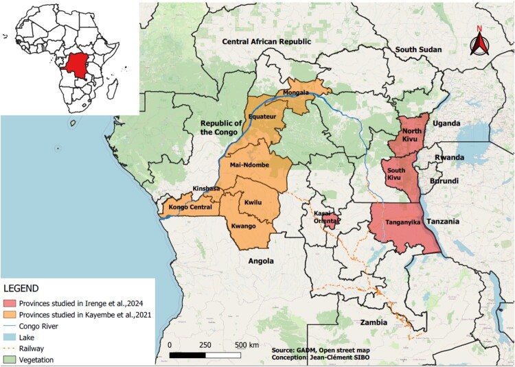 The westward spread dynamics of cholera from the eastern endemic Democratic Republic of the Congo.
