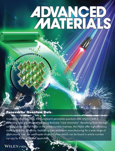 Tailorable Fluorescent Perovskite Quantum Dots for Multiform Manufacturing via Two-Step Thiol-Ene Click Chemistry (Adv. Mater. 5/2025)