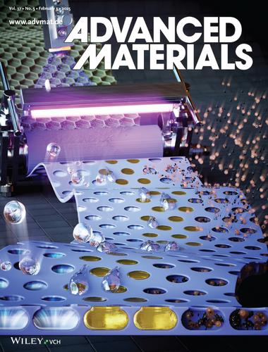 Scalable Multistep Roll-to-Roll Printing of Multifunctional and Robust Reentrant Microcavity Surfaces via a Wetting-Induced Process (Adv. Mater. 5/2025)