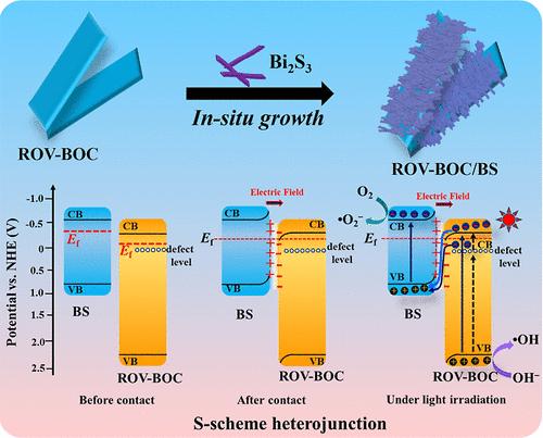 In Situ Construction of Bi12O17Cl2/Bi2S3 S-Scheme Heterojunctions with Enriched Oxygen Vacancies to Enhance Photocatalytic Activity