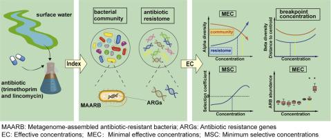 Comprehensive assessment of antibiotic impacts and risk thresholds on aquatic microbiomes and resistomes