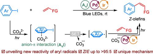 Aryl-Radical-Initiated Z-Olefin Synthesis via Synergistic Palladium and Photocatalysis