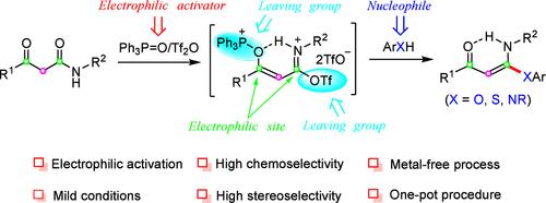 Highly Stereoselective Synthesis of α-Oxoketene N,X-Acetals (X = O, S, or N) under Mild Conditions