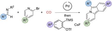 Design of a modular, palladium-catalyzed carbonylative synthesis of pyrido[2,1-α]isoindoles via benzyne 1,3-dipolar cycloaddition†
