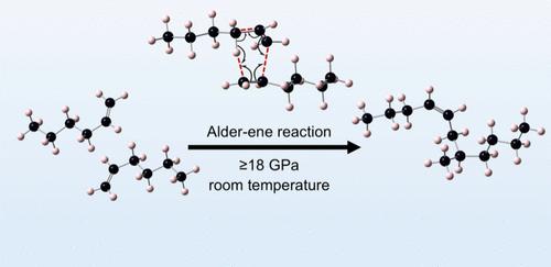 Solid-State Alder-Ene Reaction of 1-Hexene under High Pressure