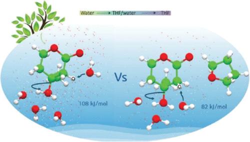 Exploring a Mechanistic Descriptor in the Design of Solvents for Acid-Catalyzed Transformation of Biorenewable Platform Chemicals