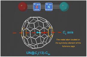 UN@C2(13)-C84: a diatomic cluster with a UN triple bond inside a C84 fullerene cage†