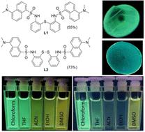 Design and evaluation of dansyl-derived chemosensors for disulfide-cleavage-triggered detection: photophysical, metal sensing, and thermometric applications†