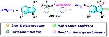 Transition-metal-free synthesis of C3,5-difunctionalized oxindole derivatives†