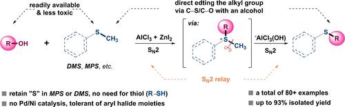 Sulfide Synthesis via A Bioinspired C−S σ-Bond Metathesis