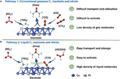 CuPt Alloy Enabling the Tandem Catalysis for Reduction of HCOOH and NO3− to Urea at High Current Density