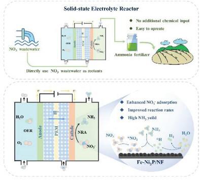 Tailoring Electronic and Morphology Features of Iron-Doped Ni2P Nanoflowers for Enhanced Ammonia Electrosynthesis in Solid Electrolyte Reactors