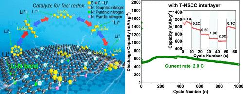Bifunctional N,S Dual-Doped Hollow Carbon Cloth as a Sulfur Host and Interlayer for Mitigating the Polysulfide Shuttle of Li–S Batteries